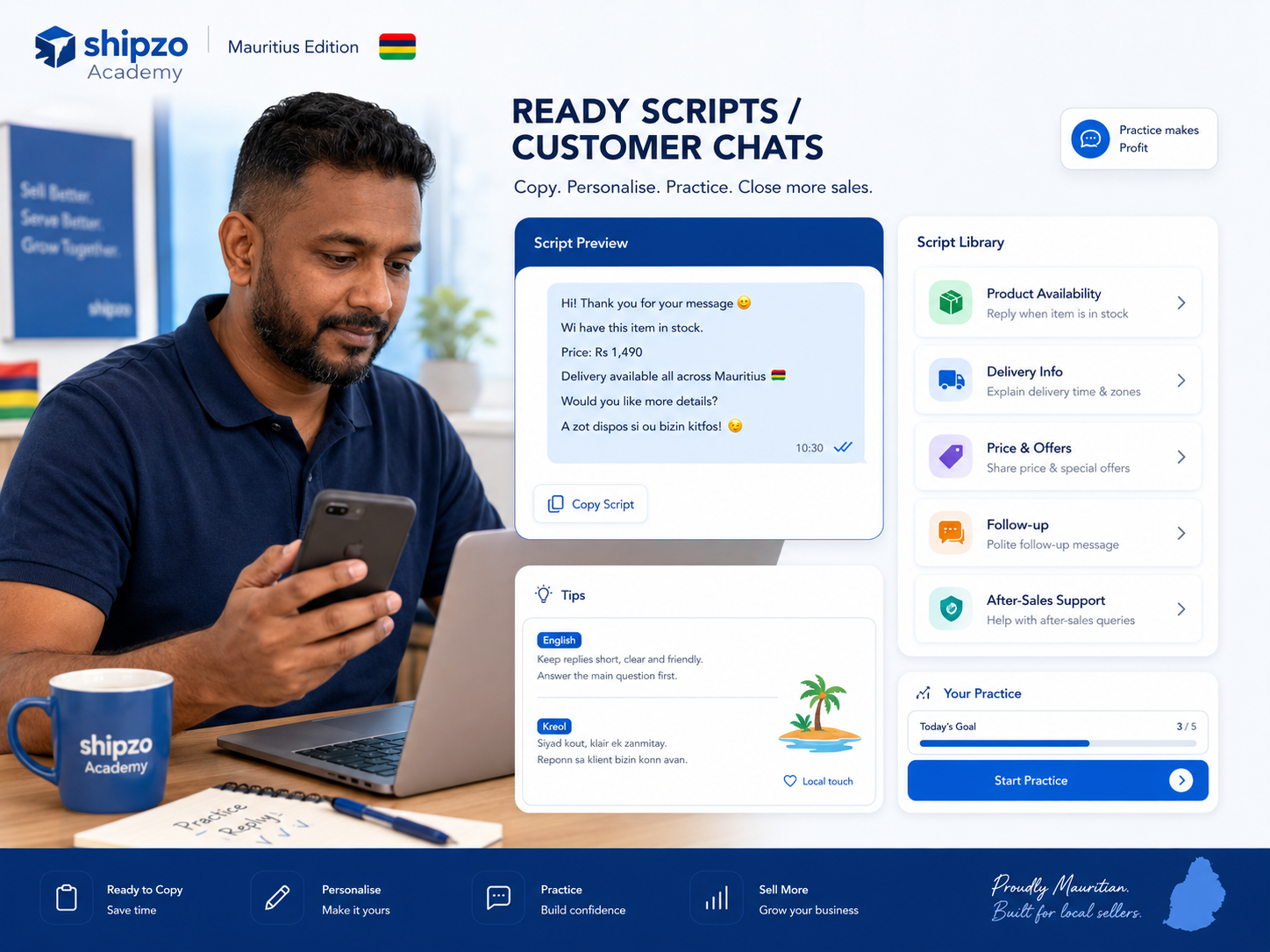 Copy your first WhatsApp message